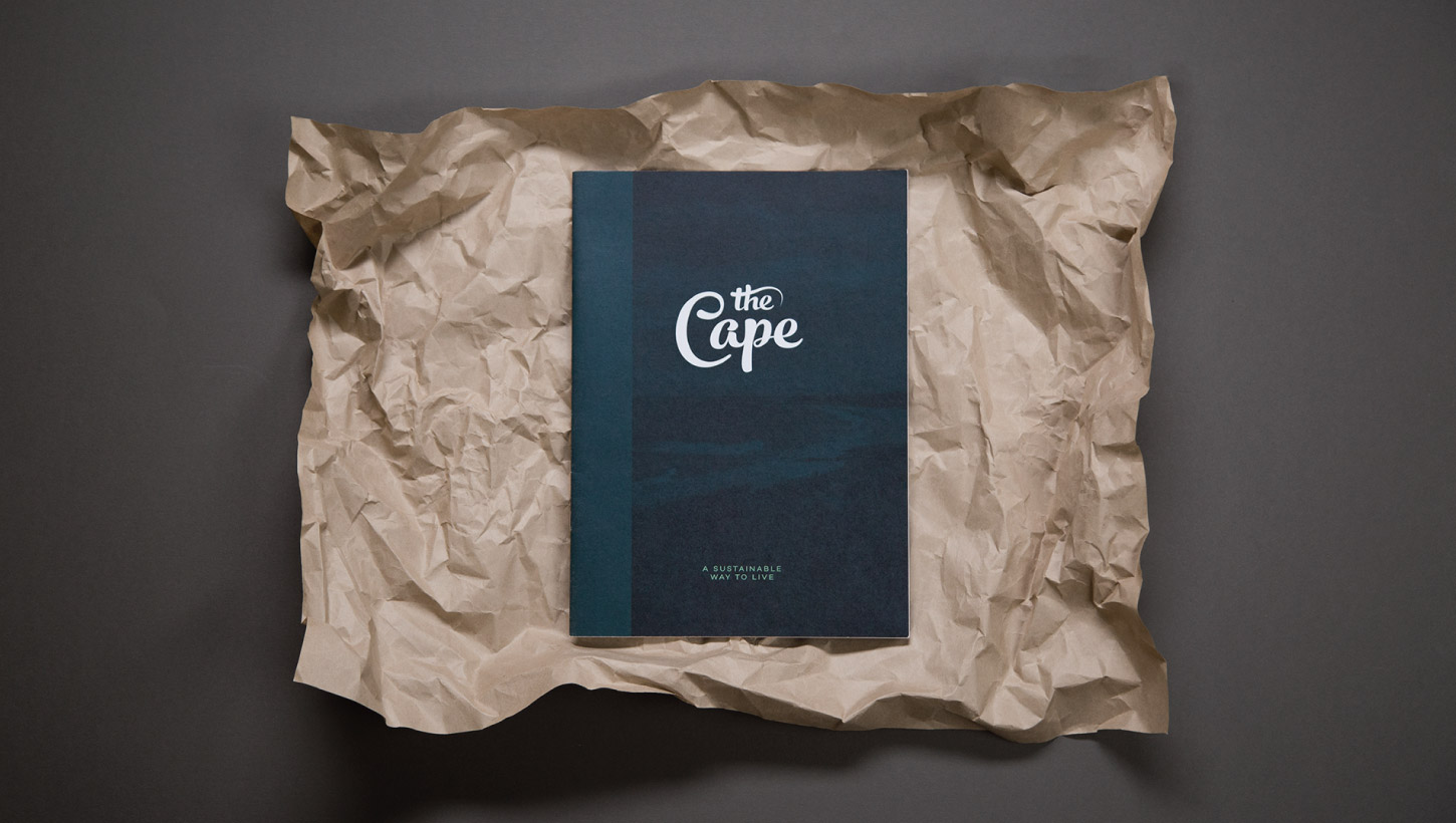 The Cape brochure on brown paper